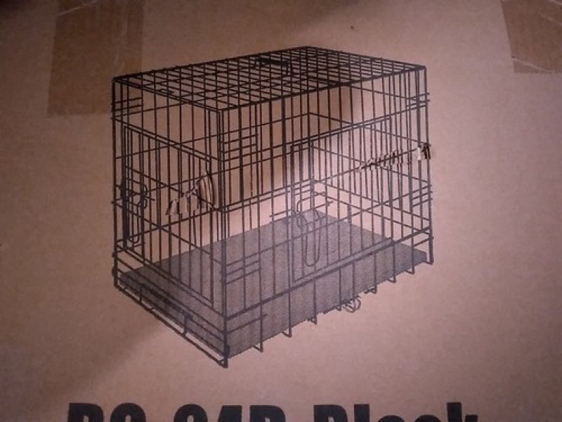 DC-24D-Black Animal Crate/Cage - Brand New- 63×10×44 cm