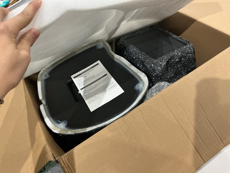 Condition photo showing Good Condition for studiofinix 8" rock speakers outdoor waterproof - 5.3 bluetooth wireless speaker solar powered max peak 240w for garden,patio,deck,pool,backyard (gray 1 pair)