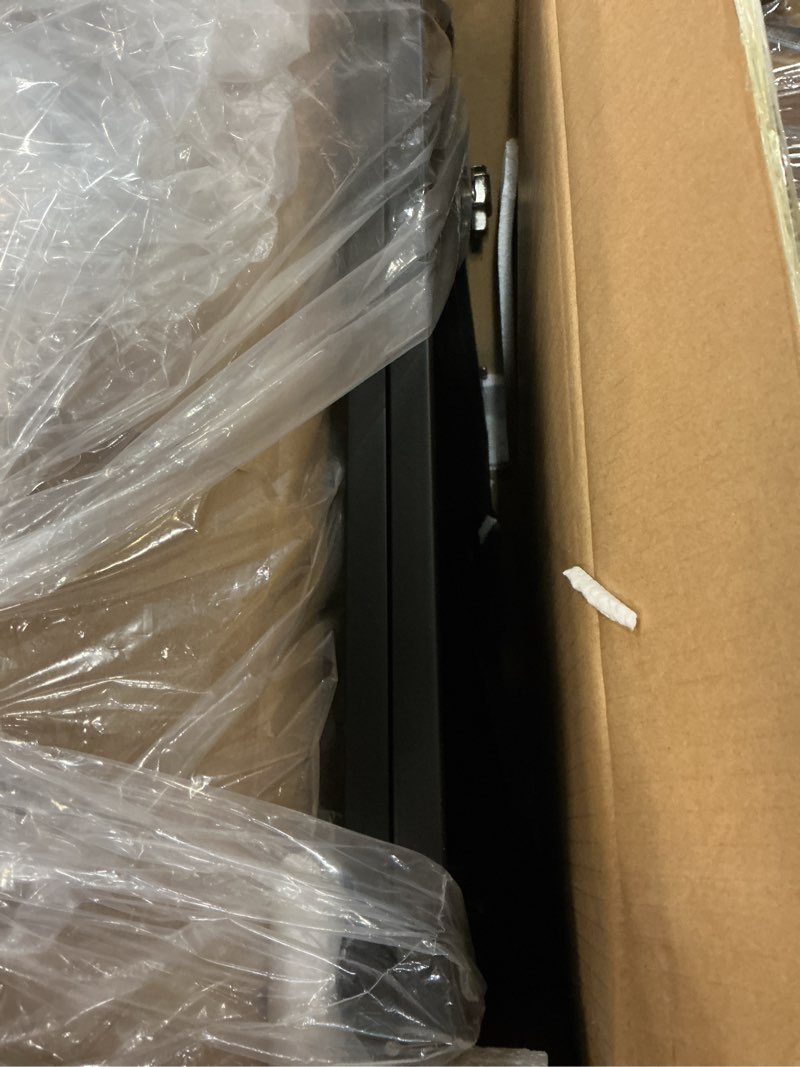 Condition photo showing Good Condition for Vantas Folding No-Assembly Metal Pet Gate 80" Wide, 24" Extra Tall Dog Gate with Door Walk Through, Freestanding Accordion Puppy Gate Dog Door for Indoor & Outdoor, with 2PCS Support - Black ?4-Panel with Door?20W*24H Black