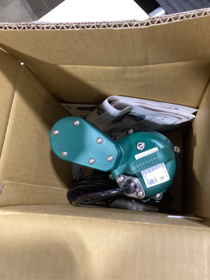 Condition photo showing Good Condition for Zoeller Sump Pump 1/3HP 2520GPH