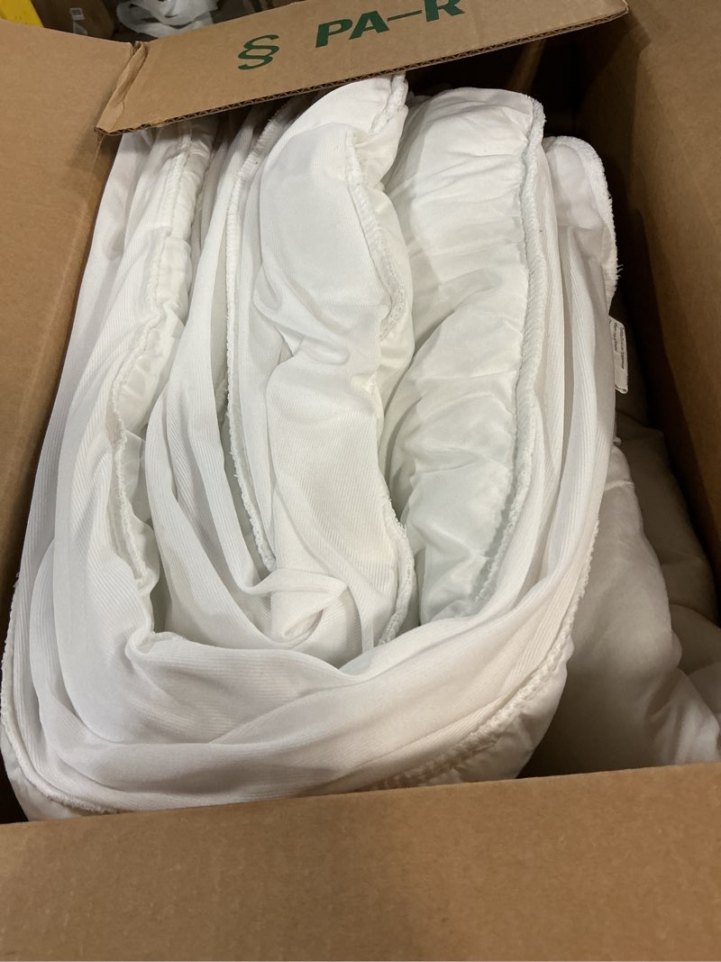 Condition photo showing Good Condition for EASELAND King Size Mattress Pad Pillow Top Mattress Cover Quilted Fitted Mattress Protector Cotton 8-21" Deep Pocket Cooling Topper (78x80 Inches, White) White King