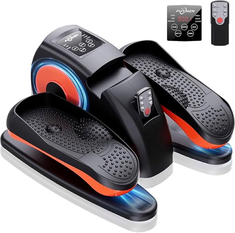 yagud under desk elliptical machine, electric ellipse leg exerciser as seen on tv for senior, quiet 