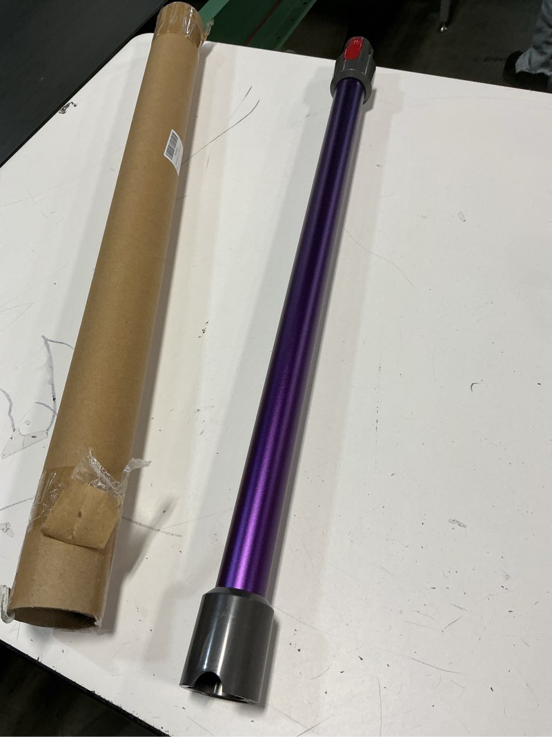 Condition photo showing Good Condition for replacement extension wand tube quick release compatible with dyson v15 v11 v10 v8 v7 vacuum accessories parts, 28.7in extension cleaner attachment for home office purple