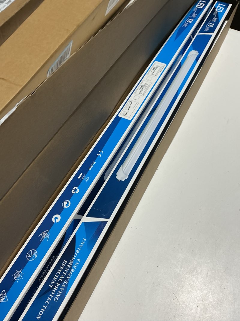 Condition photo showing Good Condition for lightingwill led t8 light tube 2ft, warm white 3000k-3500k, dual-end powered ballast bypass, 1000lumens 10w (24w fluorescent equivalent), frosted cover, ac85-265v lighting tube fixtures, 4 pack… warm white 2 feet