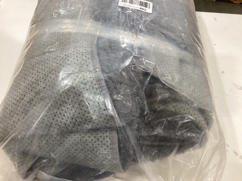 Condition photo showing Good Condition for 8x10 area rugs for living room: ultra soft fluffy shag grey rugs for bedroom, non-slip large fuzzy plush rug indoor floor carpet for nursery kids boys girls room, dorms, playroom, modern home decor grey 8' x 10' (rectangular)