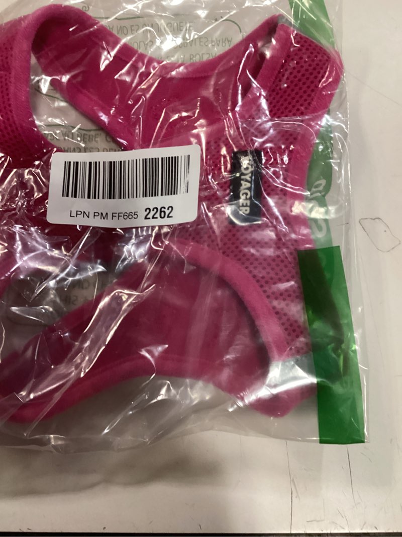 Condition photo showing Good Condition for Best Pet Supplies Voyager Step-in Air Harness - All Weather Mesh, Reflective, No Pull Harness for Dogs, Cats - Secure with Hook & Loop Fastener, Buckle, Double D-Rings - Fuchsia, L