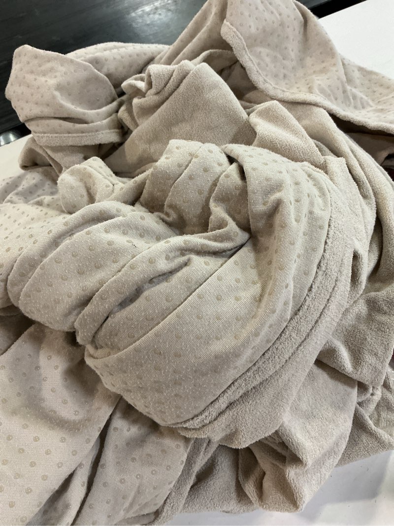 Condition photo showing As Is for stacypik waterproof sofa cover for dogs cats, non slip khaki couch covers | 71x71in, thick washable, furniture protector for 2 cushion couch, thick washable, loveseat futon cover , scratch resistant 0 a-waterproof-beige medium size(71" x71")