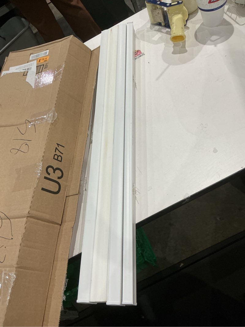 Condition photo showing Good Condition for not exact  but similar to cordless pleated fabric shades for indoor windows, cut to size, easy install self adhesive, no drills no tools, light filtering blinds, color: white,  white - light filtering