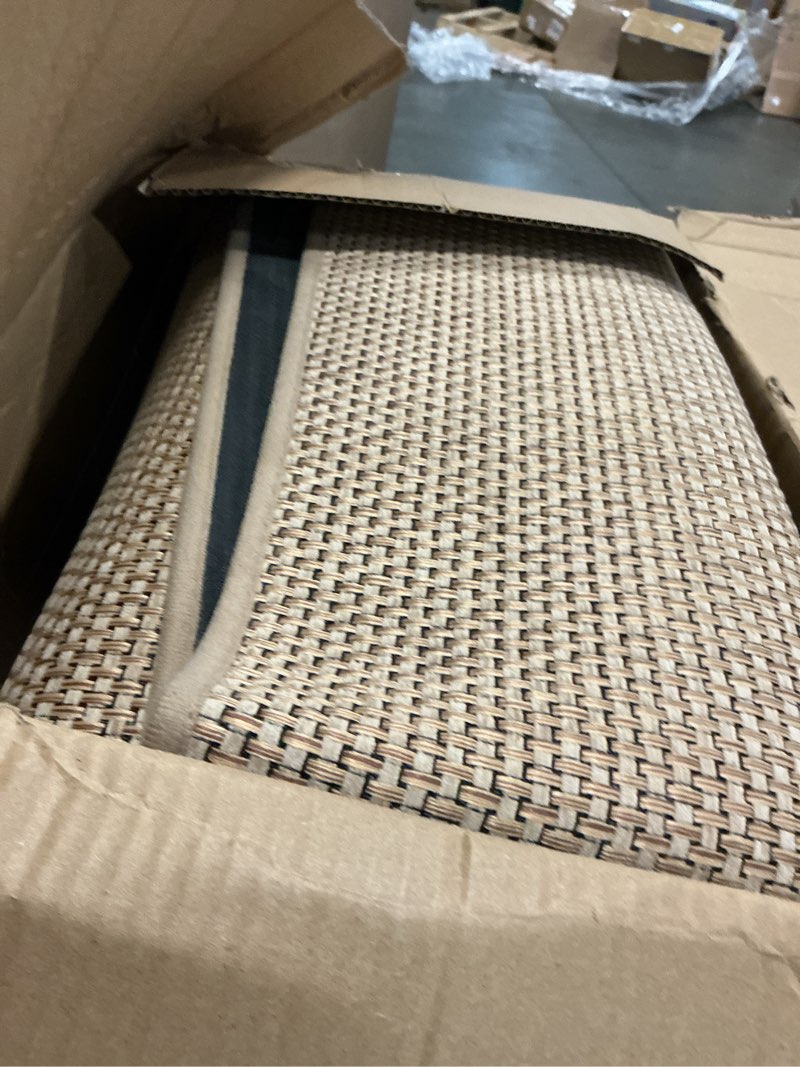 Condition photo showing Good Condition for 15pcs Stairs Treads and 1 Landing Carpet, Breathable Chenille Stair Carpet Non Slip for Wooden Steps Rubber Backing Stairs Runner Indoor Treads Stair Covers Mat 8"X30" and 30"X30" Rubber Backing-beige 15 PCS+30"X30"