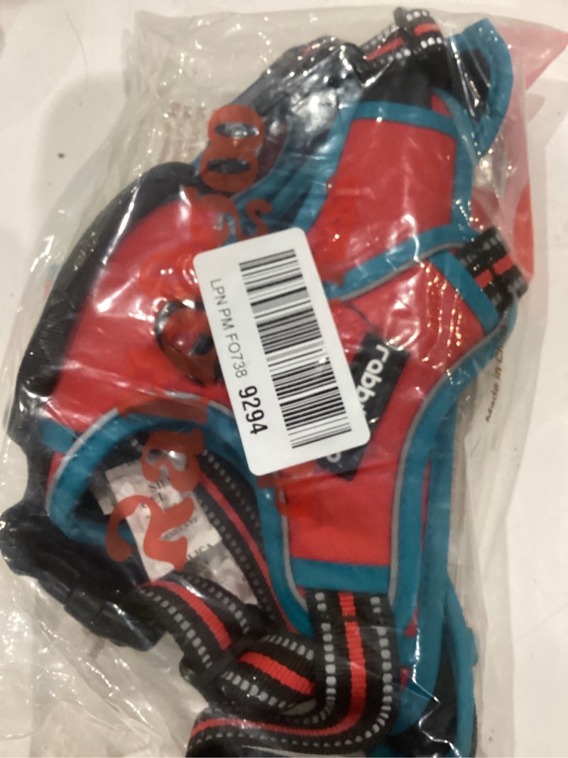 Condition photo showing Good Condition for rabbitgoo dog harness no pull with 2 leash clips, adjustable soft padded, reflective oxford no choke pet vest with easy control handle for large dogs, red & teal, xl x-large red & teal
