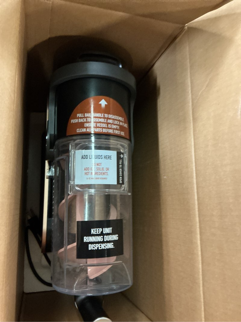 Condition photo showing As Is for ninja cl301a slushi 5-in-1 88 oz. professional frozen drink maker, rose gold