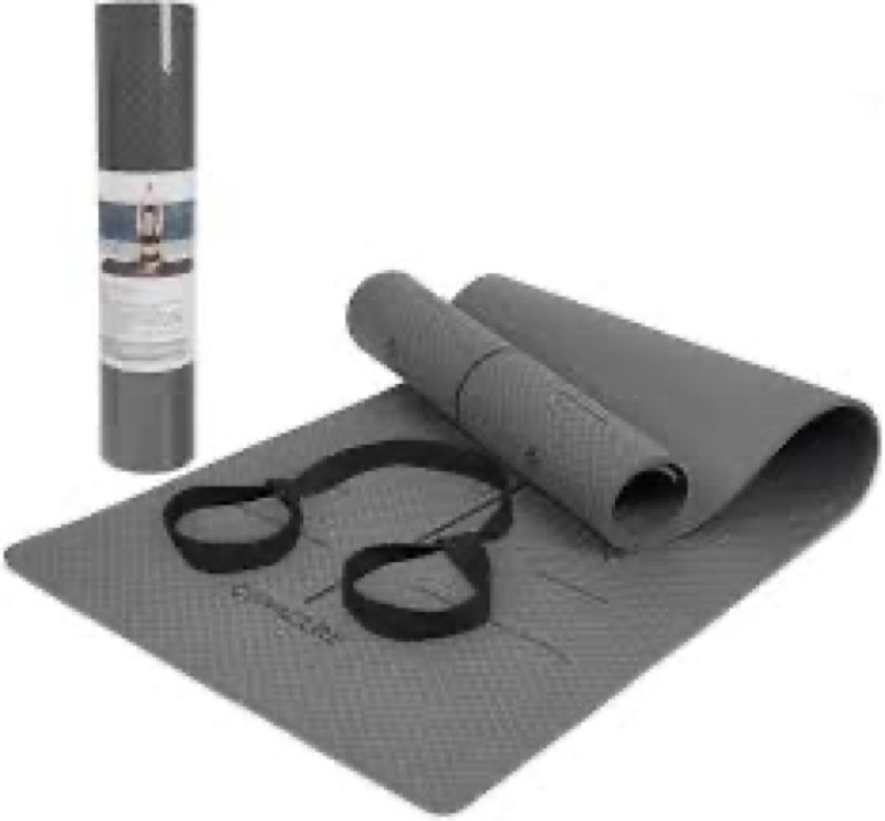 Extra Large Yoga Mat 72" x 26" - Non Slip Exercise Mat 8mm Thick Eco Friendly with Carrying Strap fo