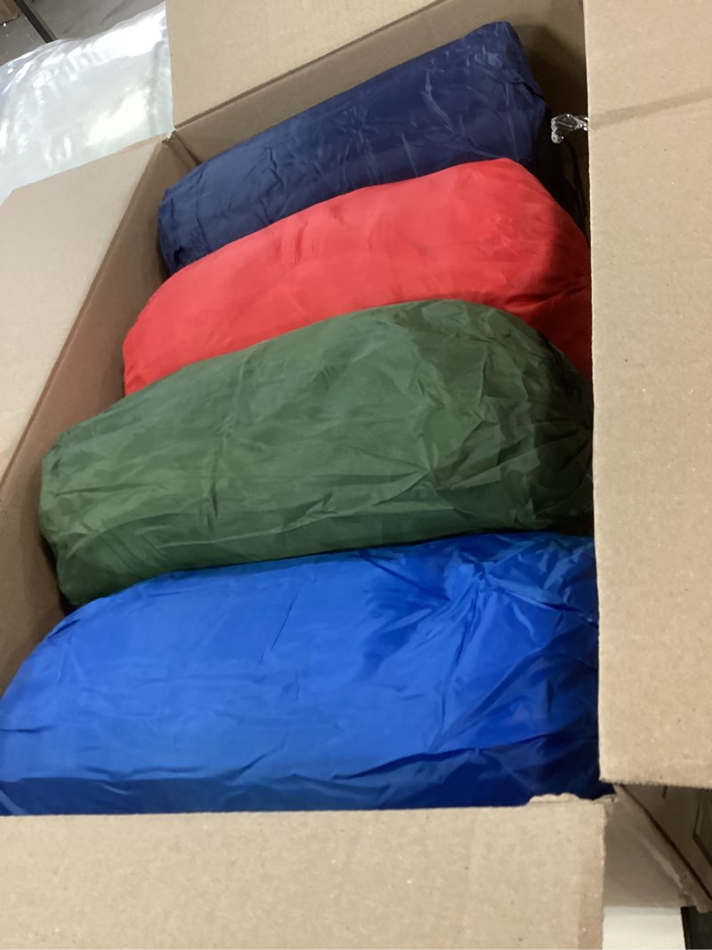 Condition photo showing Good Condition for Macarrie 4 Pcs 0 Degree Camping Sleeping Bags Bulk for Adults 4 Season Warm Cold Weather Sleeping Bags with Compression Sack Lightweight Portable Waterproof for Backpacking Hiking Outdoor Multicolor
