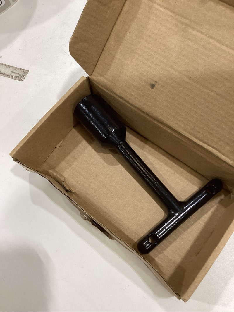 Condition photo showing As Is for ziyuan all steel penta socket wrench,t-handle heavy duty lineman wrench,5-point penta socket wrenches,use for head bolt on pad-mounted transformer & secondary pedestals curb box key(black)