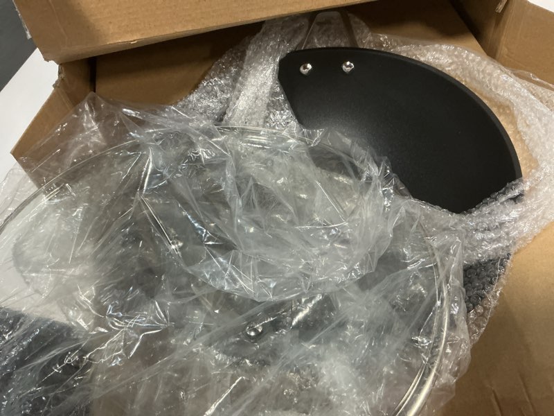 Condition photo showing Good Condition for msmk titanium and ceramic nonstick wok pan with lid?12.5 inch woks & stir fry pans with stay-cool handle?flat bottom wok suits for induction, electric, gas, halogen, all stoves