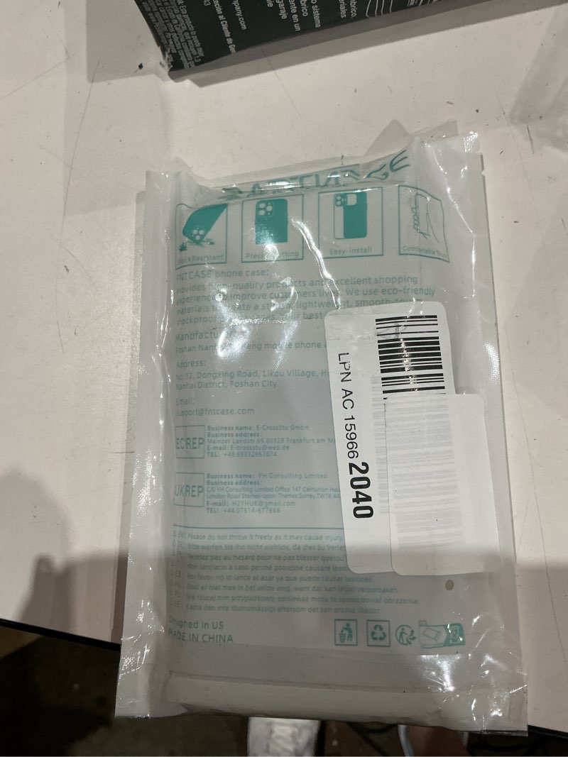 Condition photo showing Good Condition for fntcase for iphone 17 pro case: clear magnetic phone cases compatible with magsafe slim anti yellowing military grade drop protection rugged protective transparent cell cover (b-glitter magnetic) for iphone 17 pro 6.3 inch b-glitter magnetic