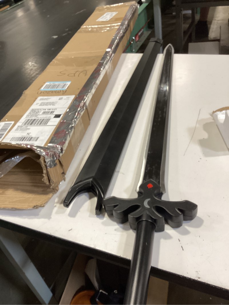 Condition photo showing Good Condition for sword valley sao sword of the night sky - 105 cm/41.34" - blade carving rune symbols - carbon steel 