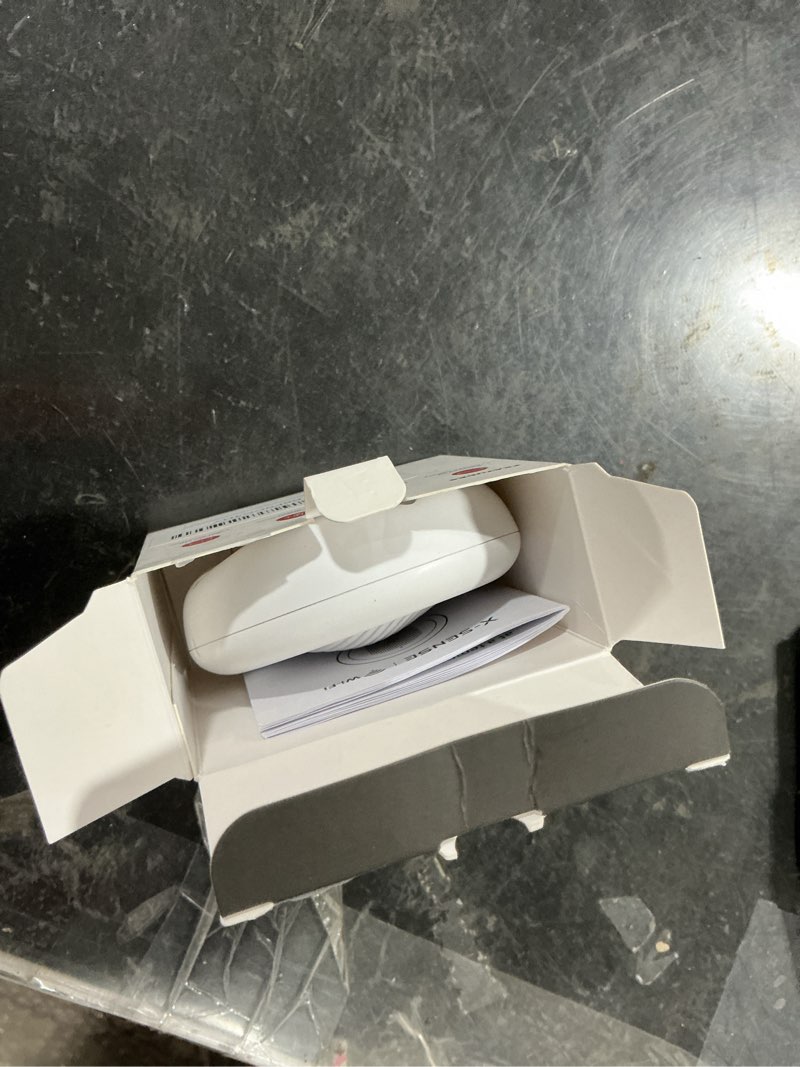 Condition photo showing Good Condition for x-sense water leak detector (wi-fi direct only, no hub): smart 2-in-1 leak & low-temperature sensor with app alerts, for homes, kitchens & basements, model sws0b 1 pack