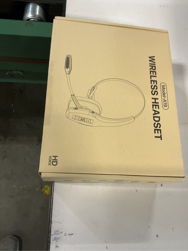 Condition photo showing New/Like New for Trucker Bluetooth Headset, Wireless Headset with Mic, Bluetooth Headsets with Dual Noise Cancelling Microphone & Mute Button, 55Hrs Working Time PC Headsets for Cell Phones, Computer, Truck Driver Black