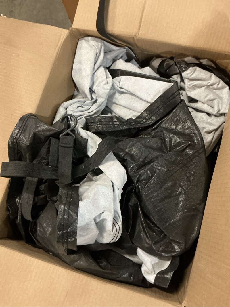Condition photo showing As Is for morhept winter car cover waterproof all weather covers for automobiles, outdoor indoor full exterior covers for sedan black(suggest car length from 194"-208")