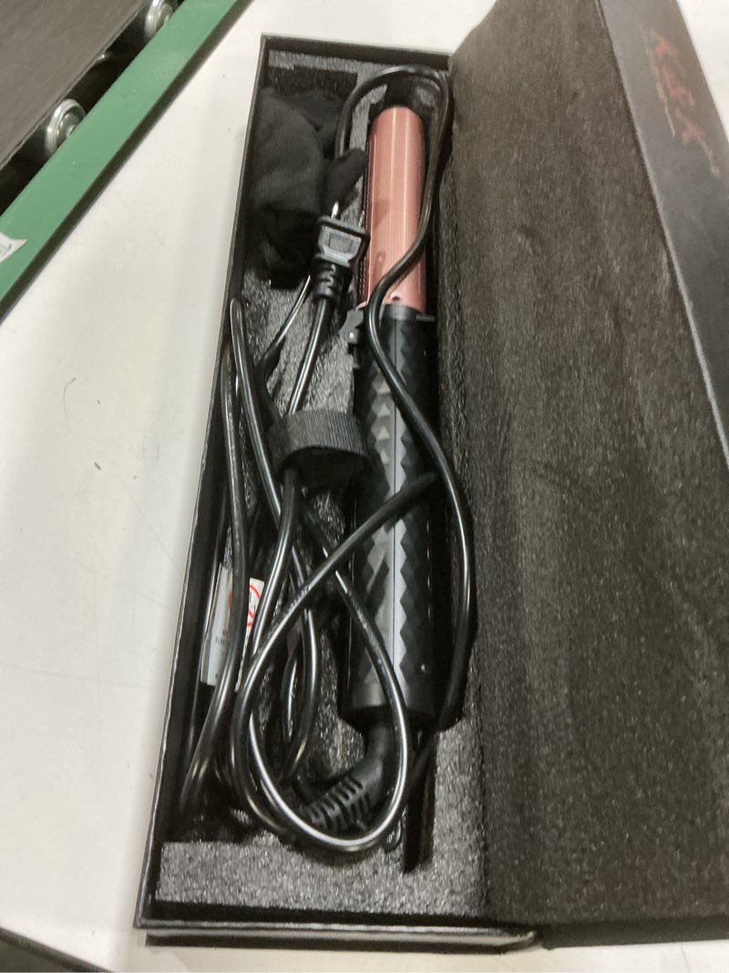 Condition photo showing Good Condition for K&K 1 1/4inch Infrared Professional Infrared Hair Curling Iron Heater Ceramic Barrel That Stays Hot 1.25 Inch Hair Iron Curler for Medium to Large Curls International Dark Black 1.25 Inch