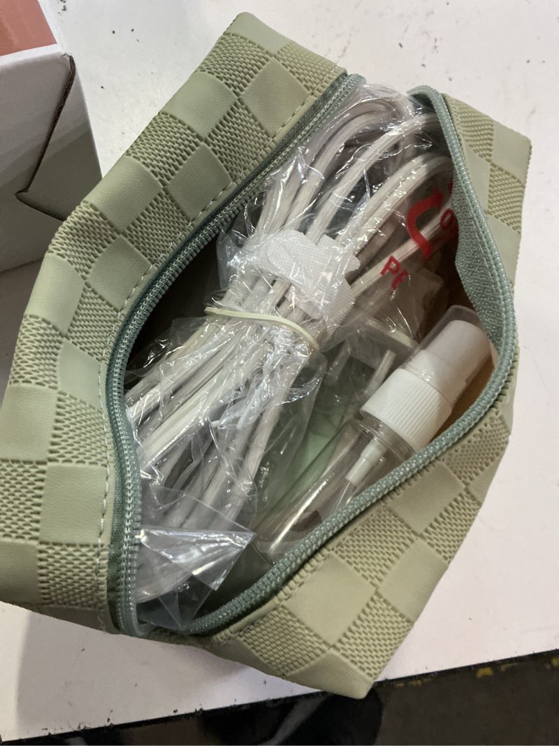 Condition photo showing New/Like New for newbealer travel iron set, 100-240v mini dry iron for clothes (no steam) | max 300w, heats in 60s, 302? ceramic soleplate, handy heat press, 0.8lbs lightweight for quick touch-ups worldwide (green)