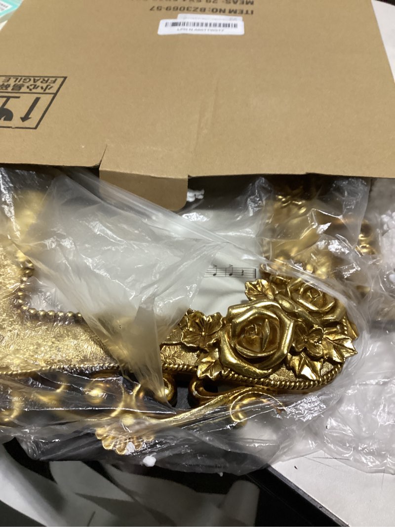 Vintage Picture Frames Gold 4x6/5x7 Antique Photo Frame with Real Glass