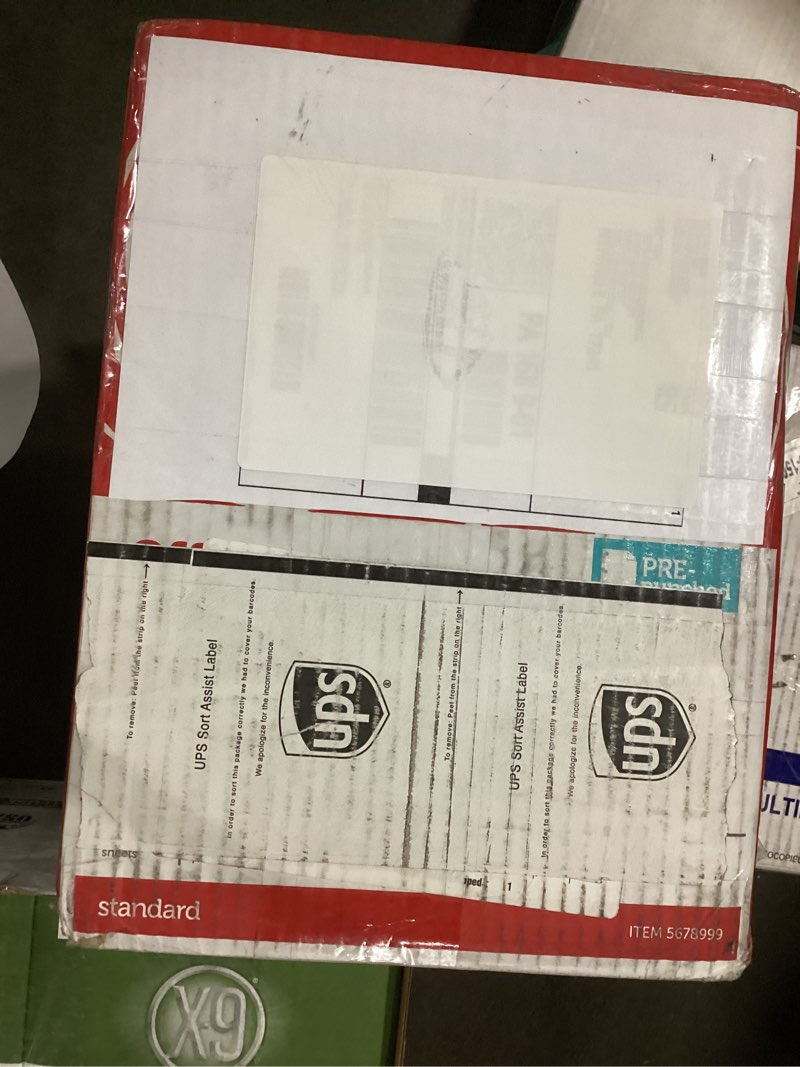 Condition photo showing As Is for multi-use printer & copy paper, white, letter (8.5" x 11"), 1500 sheets per case, 20 lb, 92 brightness