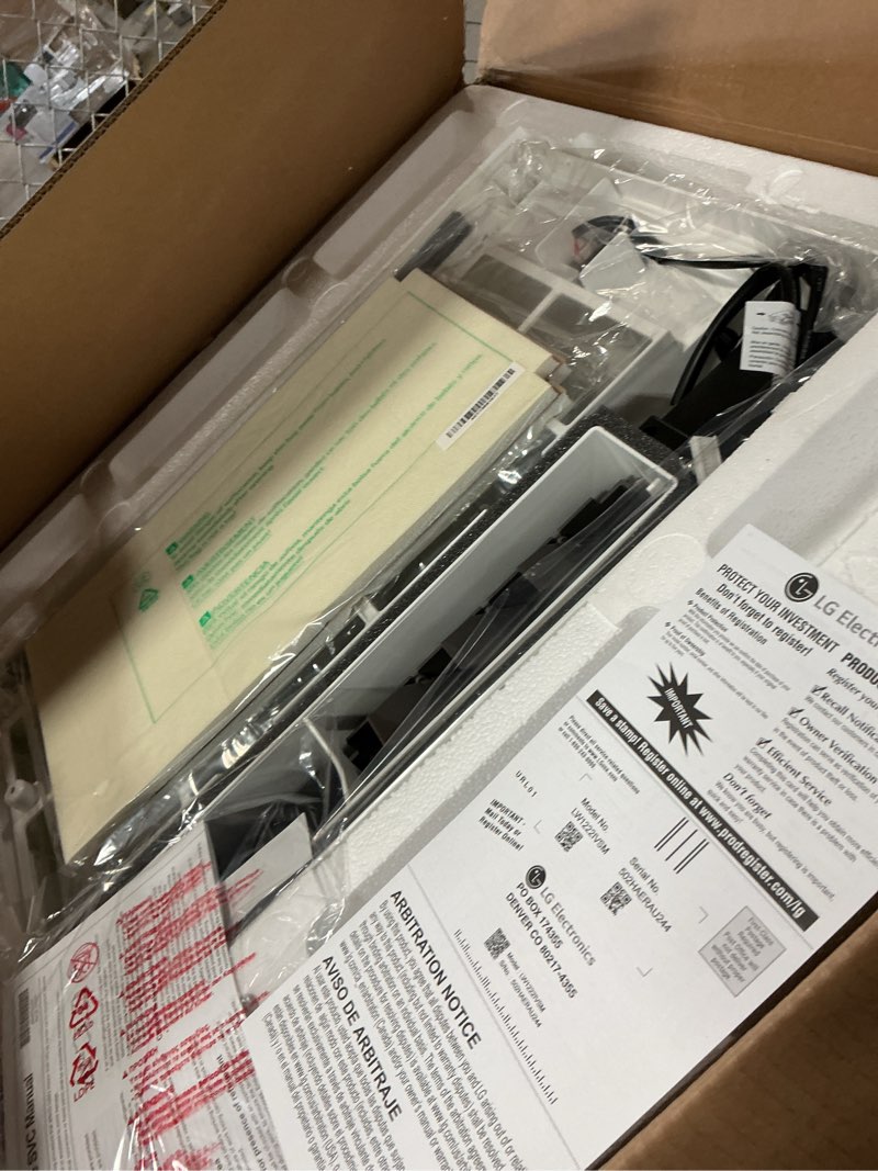 Condition photo showing New/Like New for LG - 12,000 BTU Dual Inverter Smart Window Air Conditioner - White