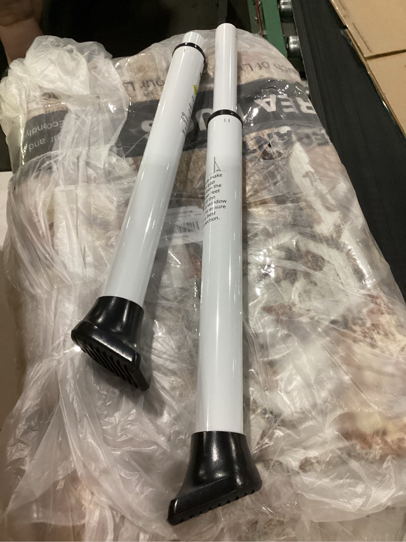 Condition photo showing Good Condition for acemining upgraded door security bar & sliding patio bar, heavy duty stoppers adjustable jammer for home, apartment, travel (1 pack,white) 1 pack white