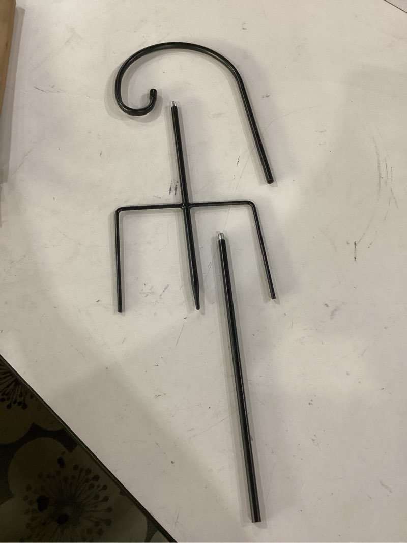 Condition photo showing Good Condition for feed garden adjustable 32 inch small shepherd hooks for outdoor, garden hooks for lanterns, sheperd hook for hanging plants, bird feeders, solar lights, mason jars, weddings decor,1 pack 32inch-1pcs