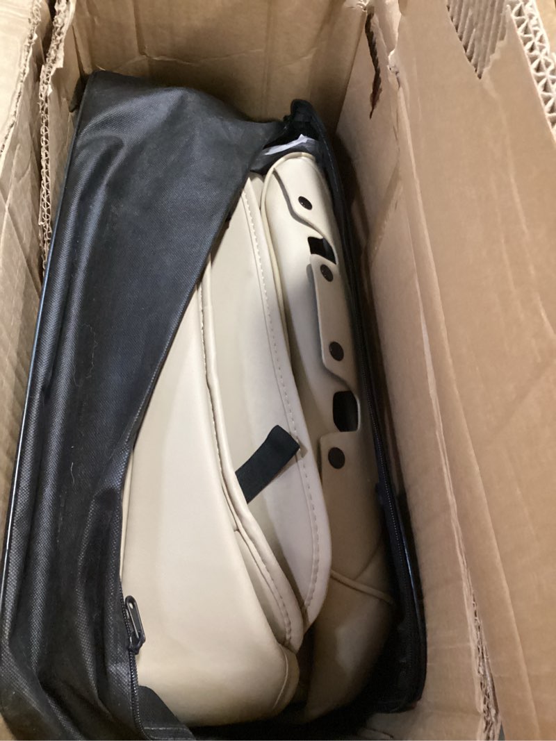 Condition photo showing Good Condition for Coverado Car Seat Covers Full Set, Seat Covers for Cars, Beige Car Seat Cover, Car Seat Protector Waterproof, Nappa Leather Car Seat Cushion, Car Seat Covers Front Seats and Back Fit for Most Cars