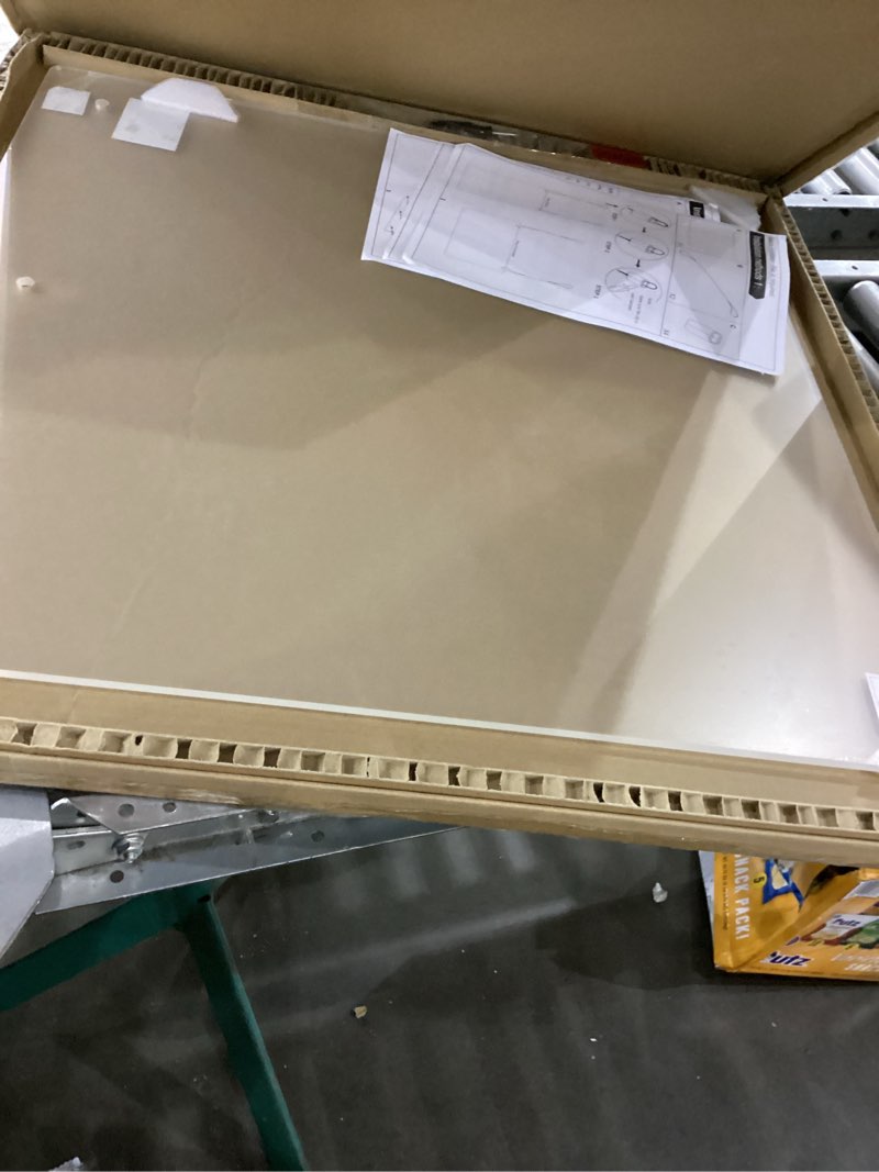 Condition photo showing Brand New for Flash Furniture Clear Hanging Protective Acrylic Sneeze Guard Plastic Panel Partition Shield for Cashier, Desk, Counter and Reception Modern