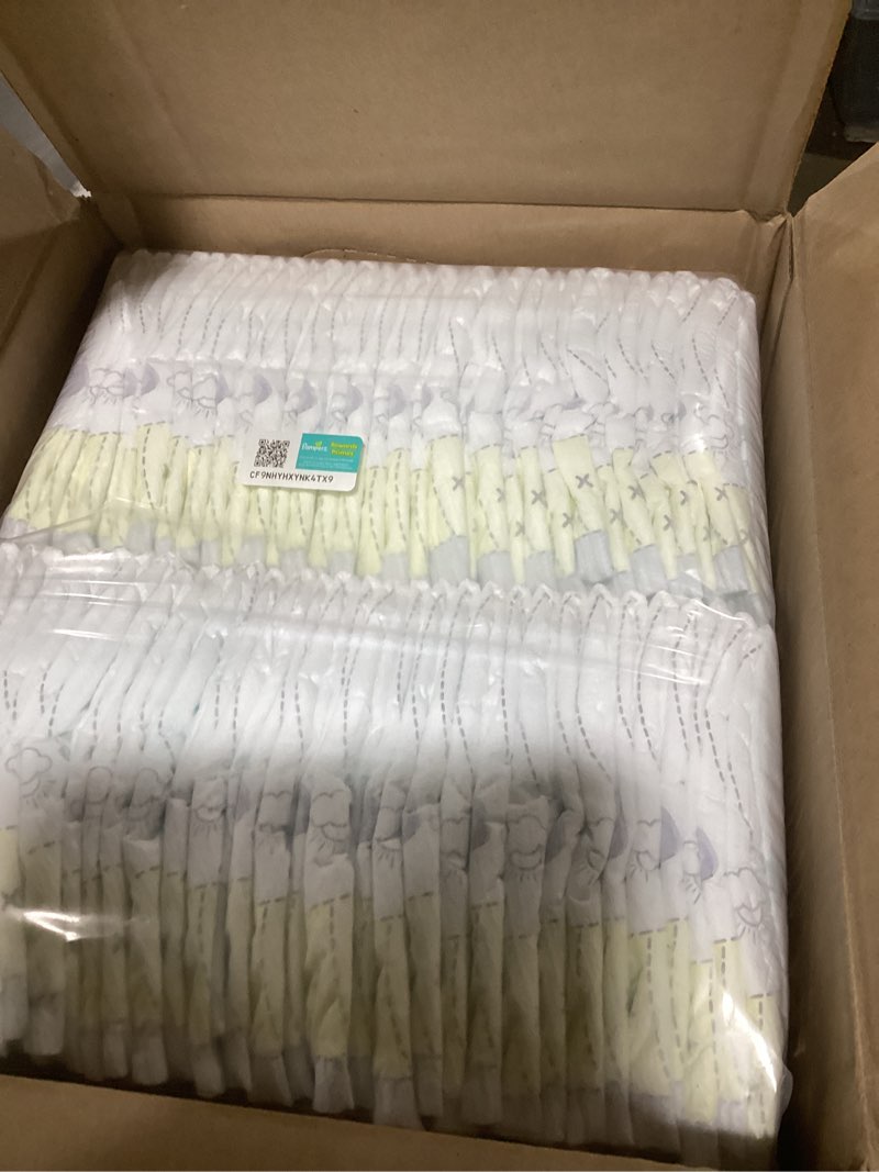 Condition photo showing As Is for Pampers Swaddlers Diapers, Size 1 (8-14 lbs), 198 Count, Absorbent, Keeps Baby Dry and Comfortable, Skin Safe Disposable Baby Diaper (Packaging May Vary) Size 1 198