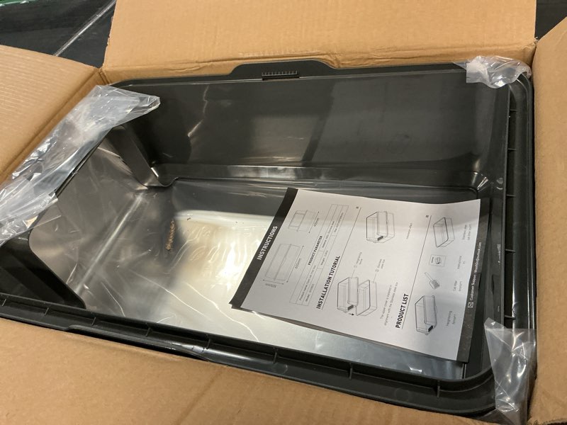 Condition photo showing Good Condition for enclosed stainless steel cat litter box with lid, xl extra large litter box for big cats, metal litter pan high sided, never absorbs odors, anti-urine leakage, easy cleaning, include scoop 5 - dark gray (pack of 1)