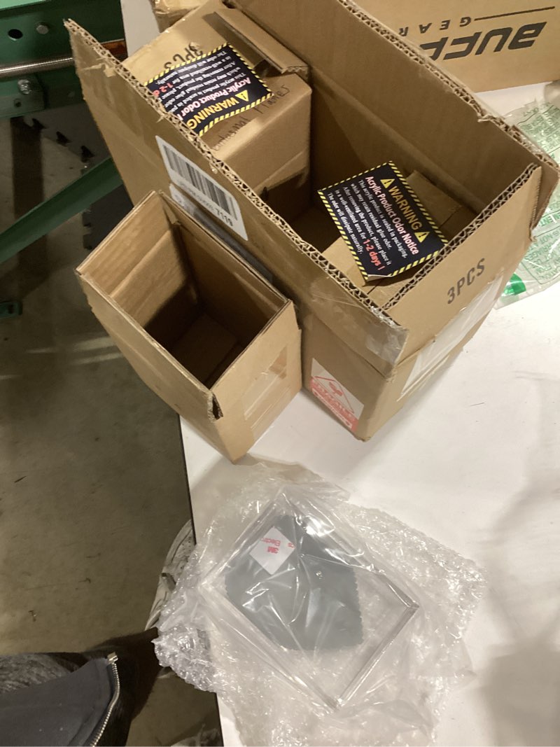 Condition photo showing Good Condition for 3-pack booster bundle acrylic case, 5mm thick clear premium protector box with 6-pair magnetic lid, uv & dust protection specifically for booster bundles (not for perfect order/ascended heroes) (3-pack)booster bundle case