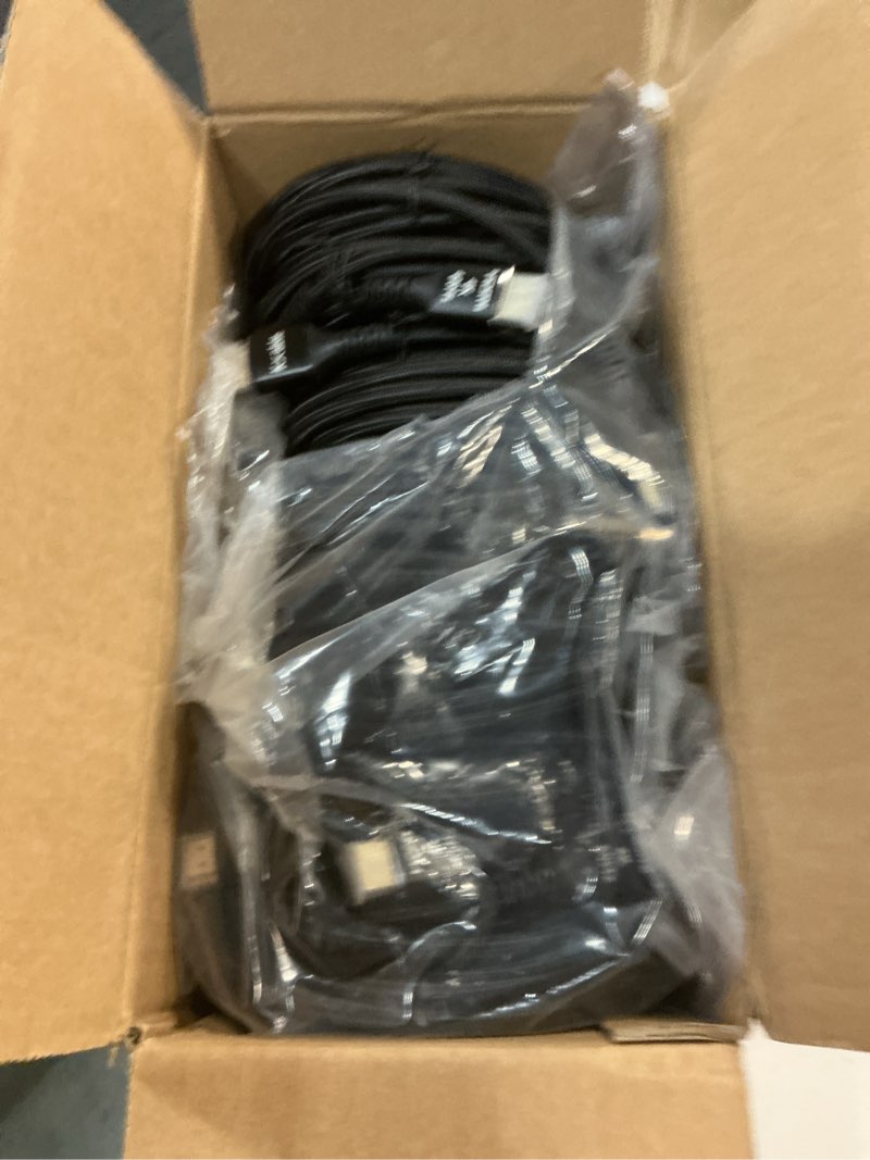 Condition photo showing Good Condition for 4k hdmi cable 15 feet (10 pack), ultra hd hdmi 2.0 cable, nylon braided & gold-plated connectors, 4k @ 60hz, 2k,1080p, hdcp 2.2, arc, bulk hdmi cables for laptop, monitors, hdtv, ps5, xbox one & more 15 feet 10 pack