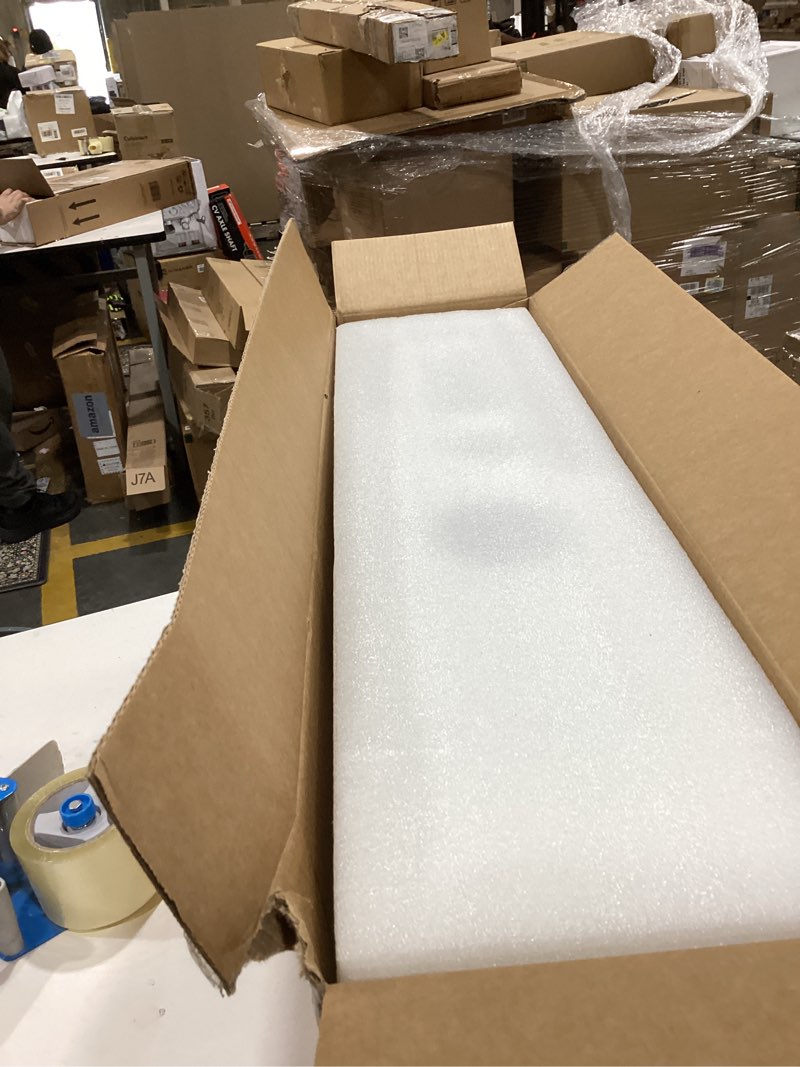 Condition photo showing Good Condition for 60 Inch Black Ceiling Fan No Light ?Wood Indoor Outdoor Ceiling Fans for Patios Living Room Bedroom Porch Big Farmhouse Ceiling Fan for Flat Sloped Angled Ceiling 60inch Black Blades + Black Body