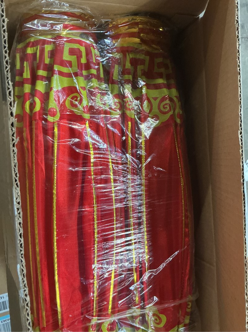 Condition photo showing Good Condition for Baquler 2 Pcs Chinese New Year Lanterns 2026 Large 15.8 Inch Silk Chinese Lantern Traditional Hanging Lamp Mid Autumn Festival Decoration for Traditional Festival Celebration