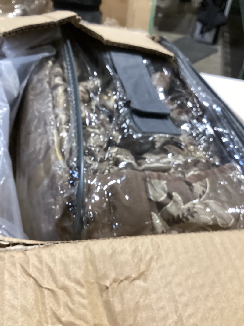 Condition photo showing Good Condition for Madison Park Bellagio Reversible Quilted Bedspread Set, Solid Reverse Summer Breathable, Lightweight All Season Bedding Layer, Matching Shams, Bedspread Queen(102"x118"), Brown 5 Piece Brown/Gold Oversized Queen