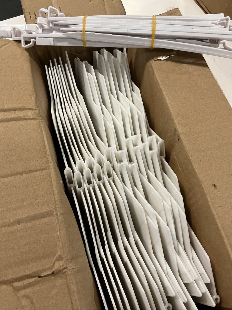 Condition photo showing Good Condition for 20pcs garden edging border landscape edging lawn garden fence decorative landscape border 20ft length landscaping with 20 pcs stakes for lawn flower bed yard white