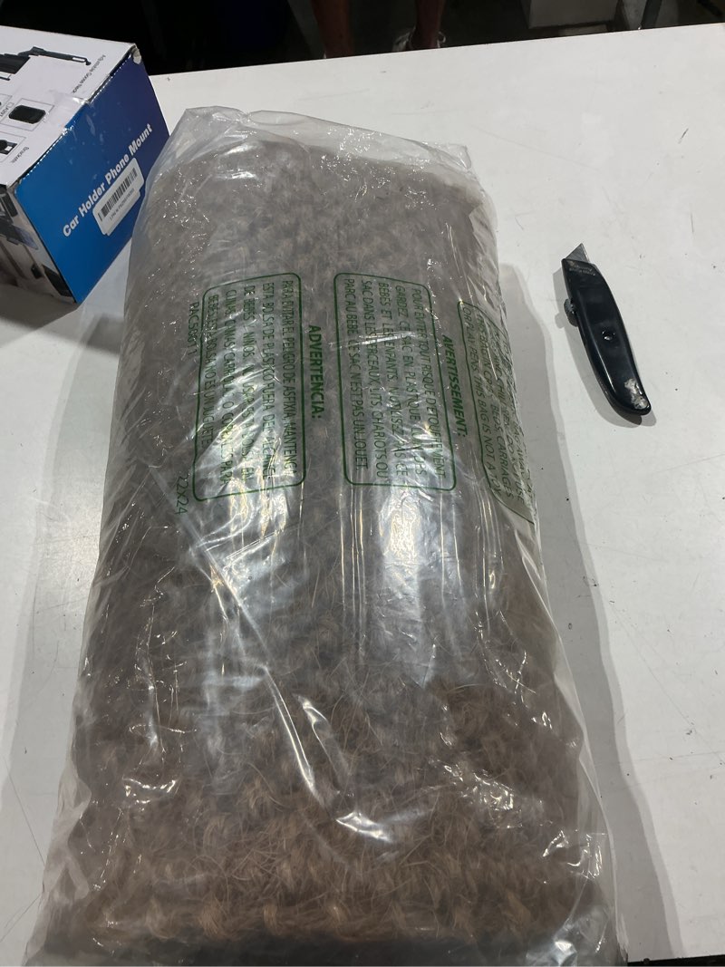 Condition photo showing Good Condition for ecomills 1.5" extra thick coco coir doormat with woven back, 16" x 27", natural coconut fiber welcome mat, heavy duty outdoor door mat for front door, entrance, porch, patio