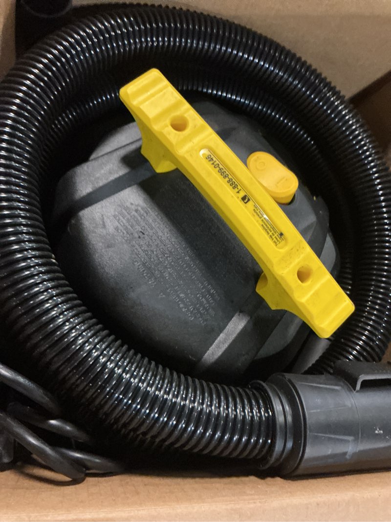 Condition photo showing As Is for stanley - sl18116p wet/dry vacuum, 6 gallon, 4 horsepower black black 6 gallon, 4.0 hp ac wet/dry vacuum