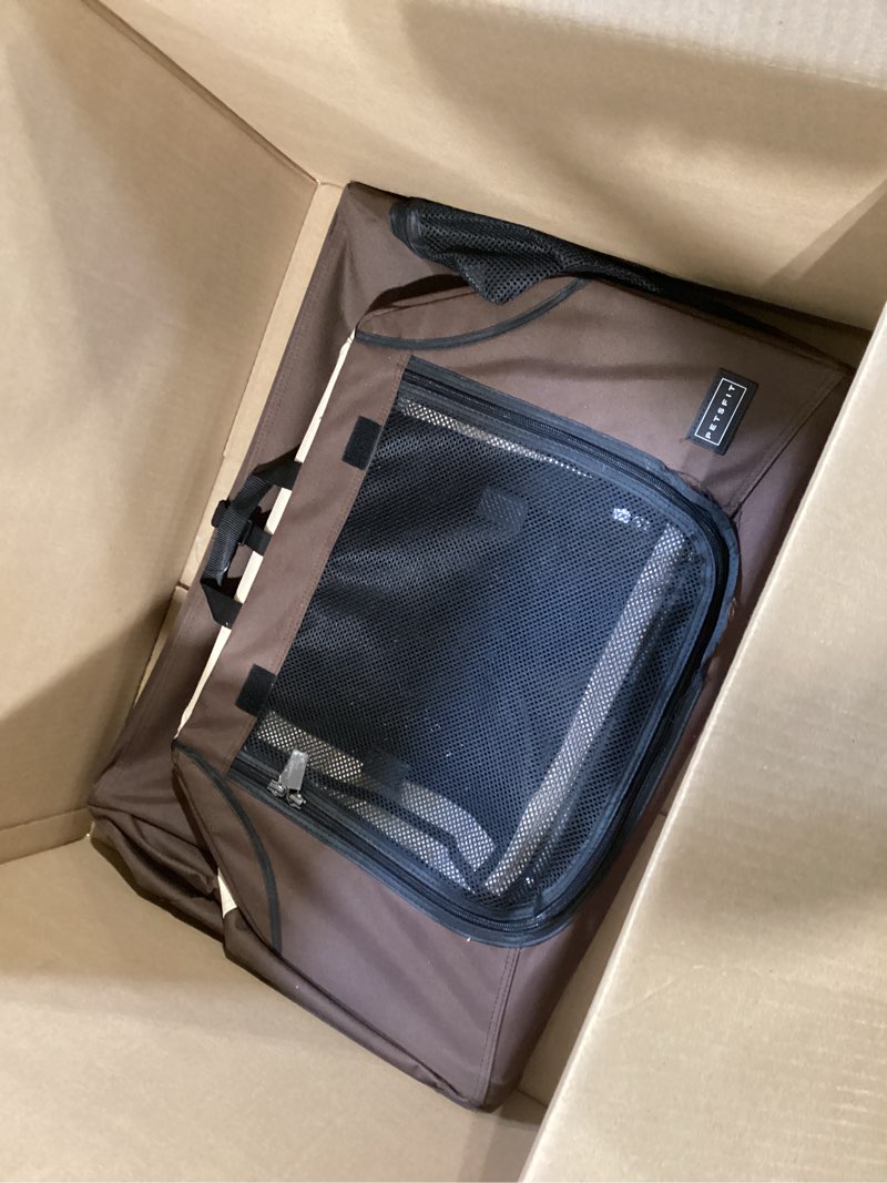 petsfit soft dog crate, travel dog crate - 24 inch sturdy adjustable structure, easy to set up, port