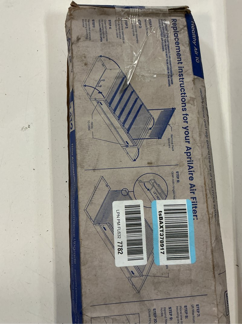 Condition photo showing As Is for aprilaire 401 replacement furnace filter for aprilaire 2400, space-gard 2400 whole-house air purifiers - merv 10, 16x25x6 air filter (pack of 1) air filter 16" x 25" x 6" (pack of 1)