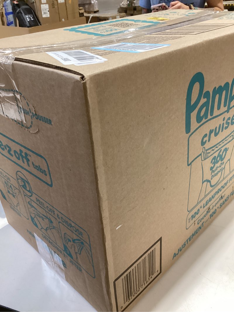Condition photo showing New/Like New for pampers diapers - cruisers 360 - size 5, 128 count, babyproof up to 100% leakproof pull-on diaper size 5 128