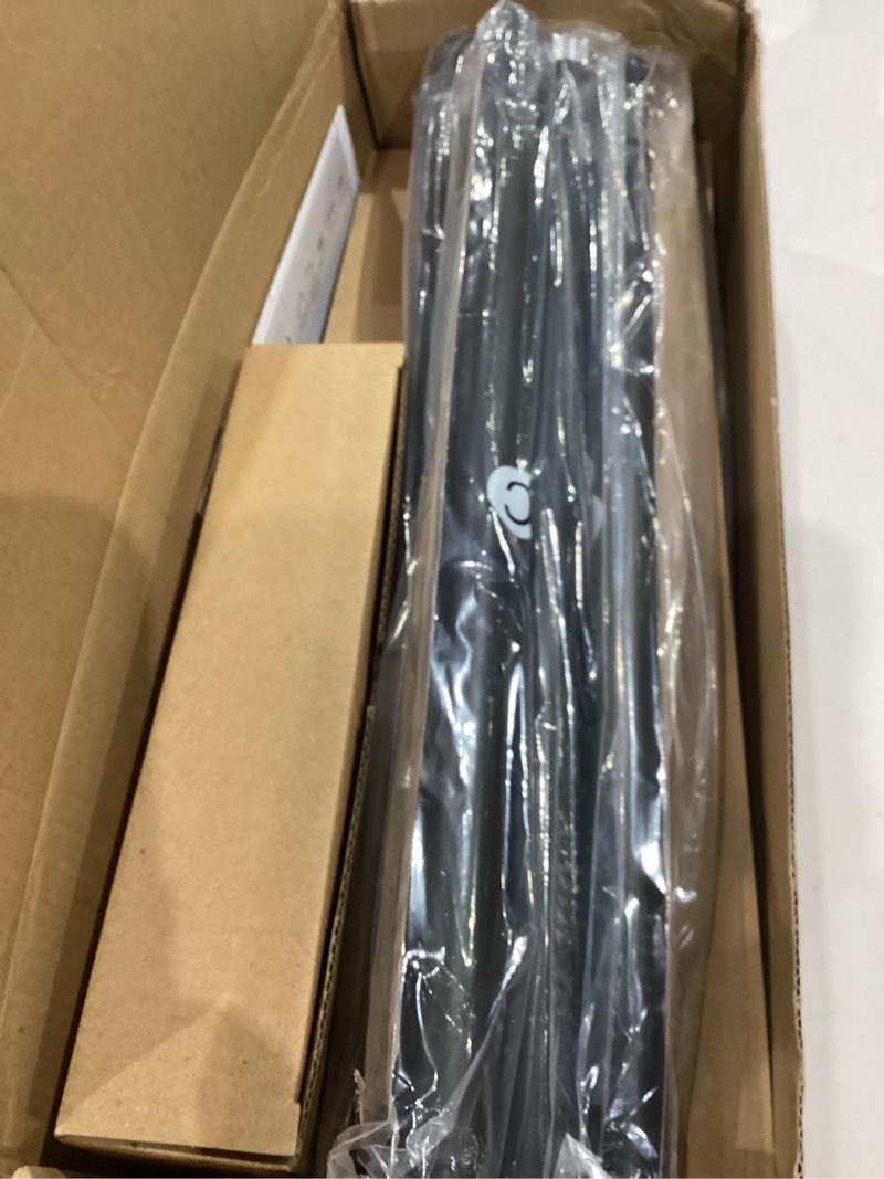 Condition photo showing Good Condition for 2 pack heavy duty curtain rods for windows 66 to 120 inch, 1 inch black adjustable curtain rod set with easy installation and modern design (a1,black,30-120",2pack) 30"-120"|2pack black