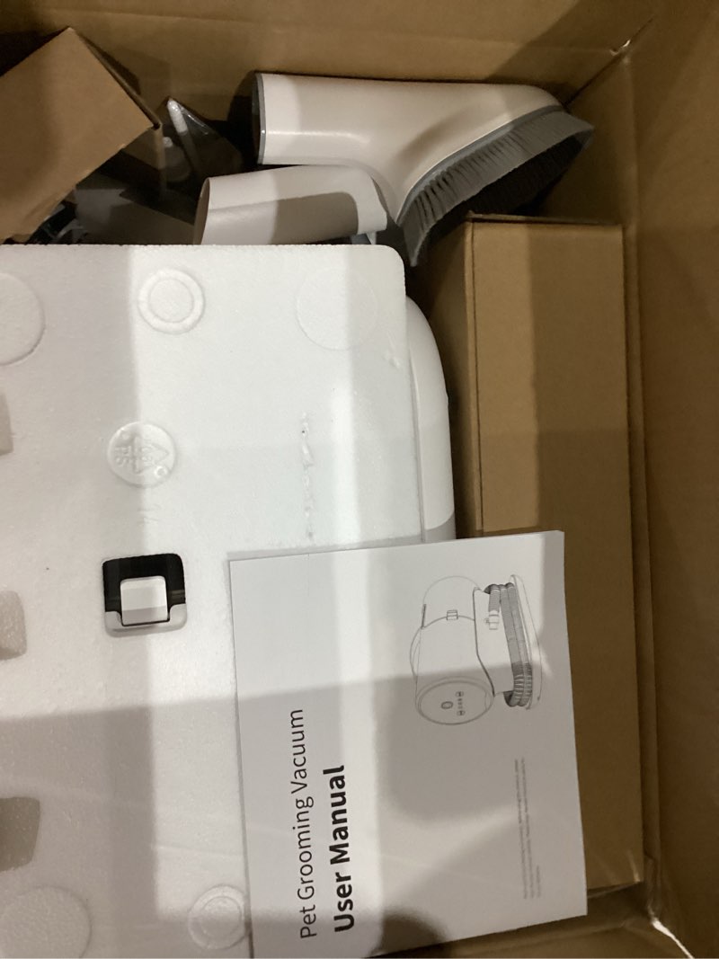 Condition photo showing Good Condition for AIRROBO Dog Grooming Vacuum Kit,12000Pa Strong Pet Vacuum for Shedding,Grooming Hai,Quiet,PG100,2L Large Capacity White