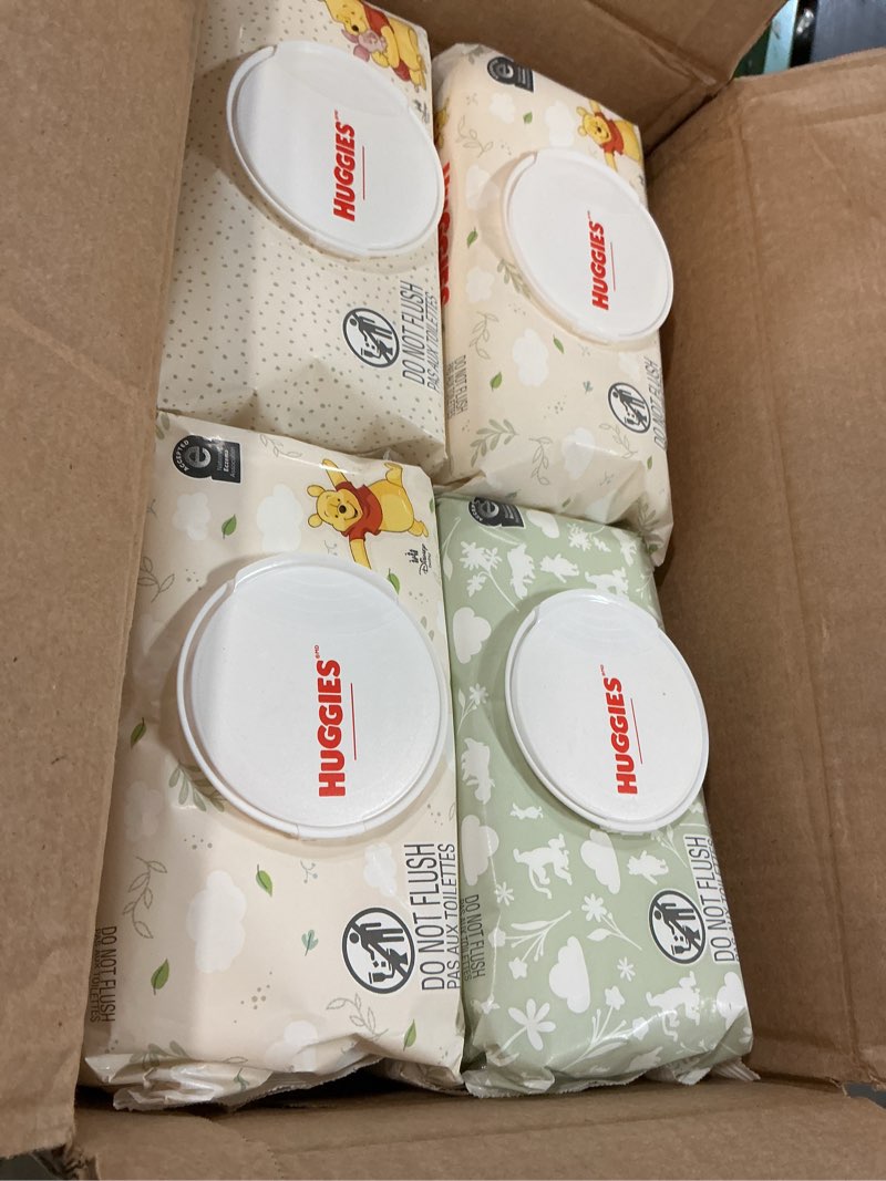 Condition photo showing New/Like New for Huggies Natural Care Sensitive Baby Wipes, Unscented, Hypoallergenic, 99% Purified Water, 12 Flip-Top Packs (768 Wipes Total), Packaging May Vary 64 Count (Pack of 12)