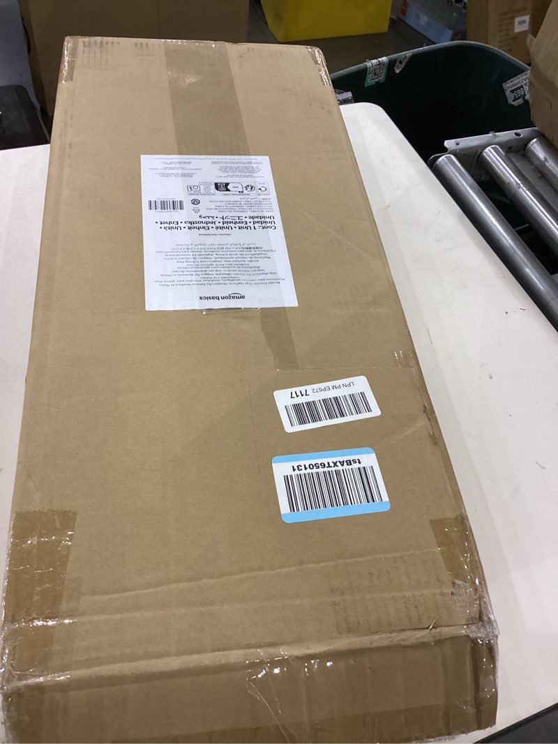 Amazon Basics Aerobic Exercise Step Platform, Adjustable Workout Stepper At Home, 27", Black/Grey